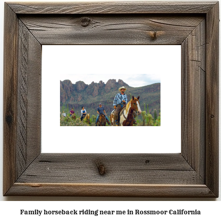 family horseback riding near me in Rossmoor, California